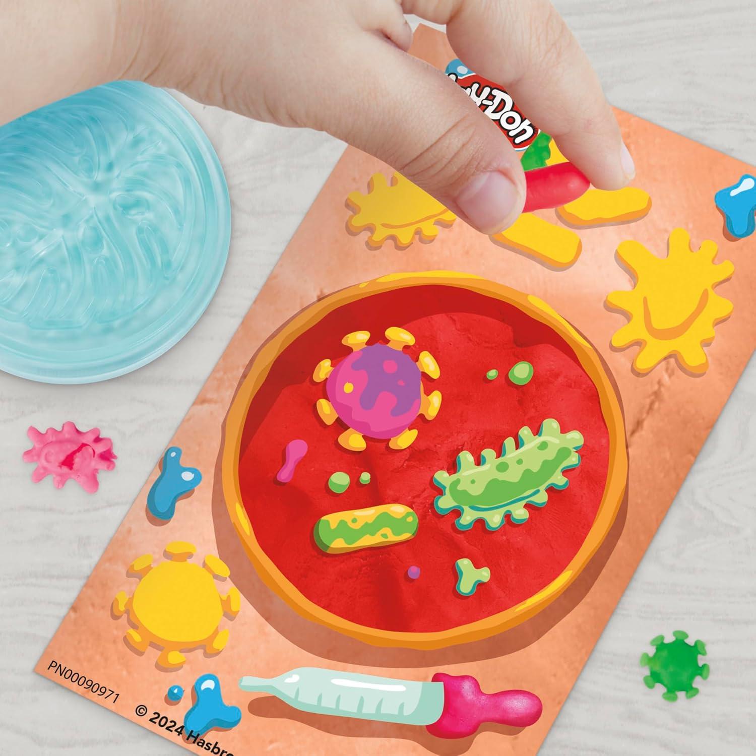 Microscopio de Juguete Play-Doh con Luz y 9 Accesorios