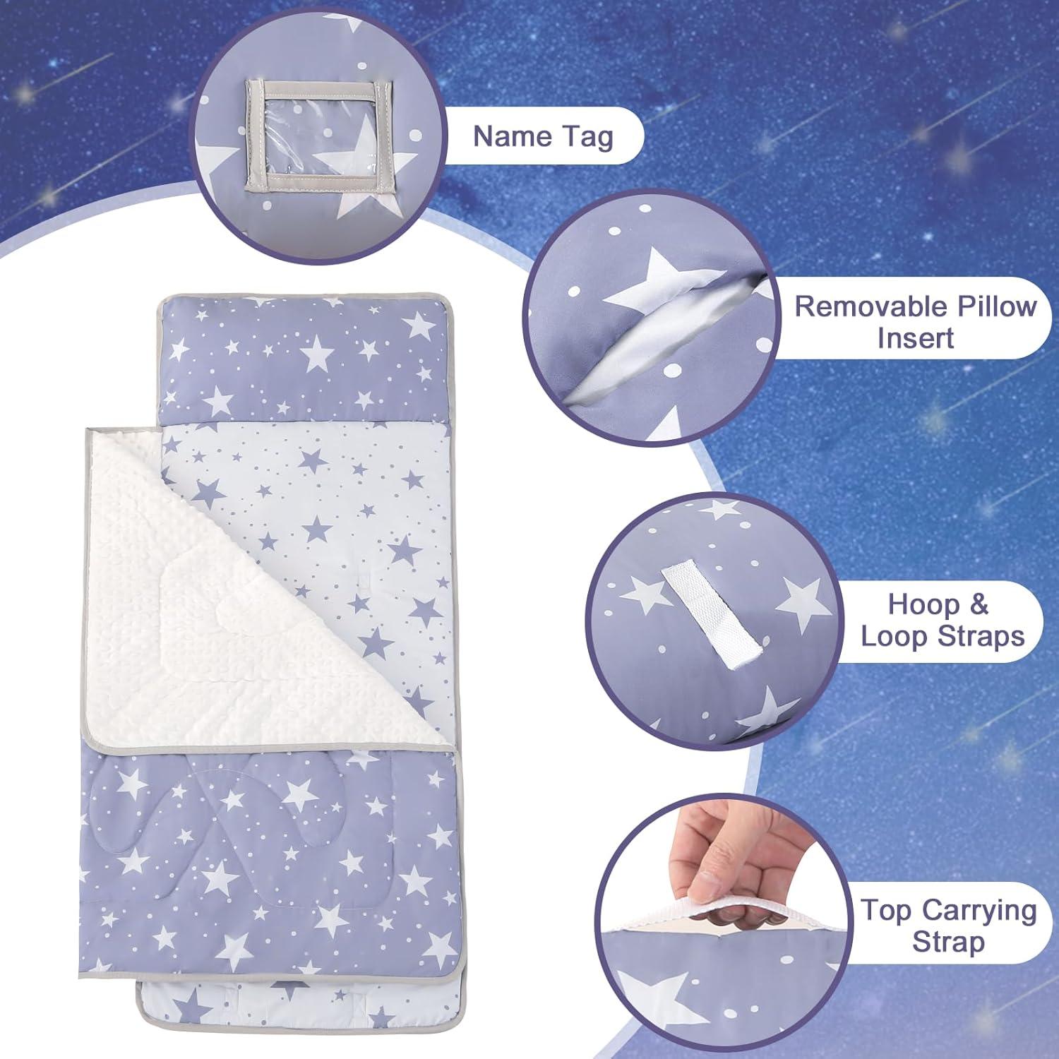 Colchoneta para Siesta Wowelife Estrella Gris 127x51 cm