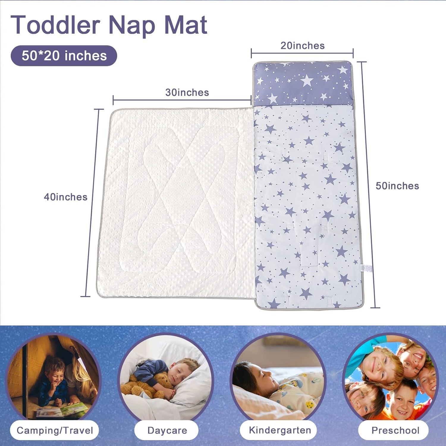 Colchoneta para Siesta Wowelife Estrella Gris 127x51 cm