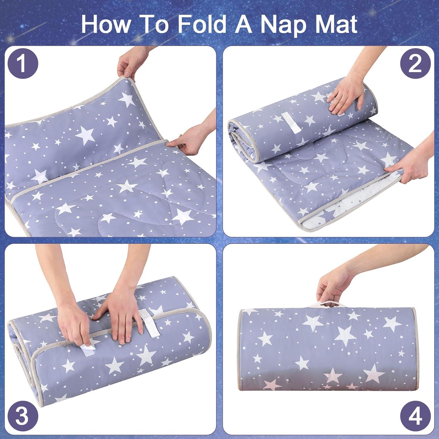 Colchoneta para Siesta Wowelife Estrella Gris 127x51 cm