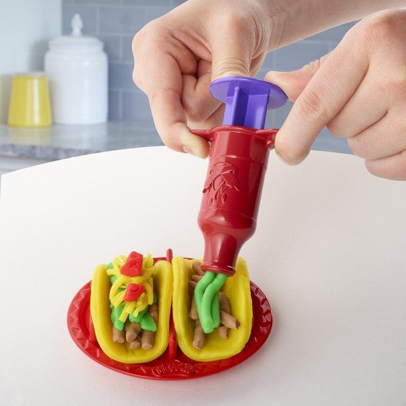 Juego de Comida Play-Doh Taco Time para Niños 3+ con 4 Colores