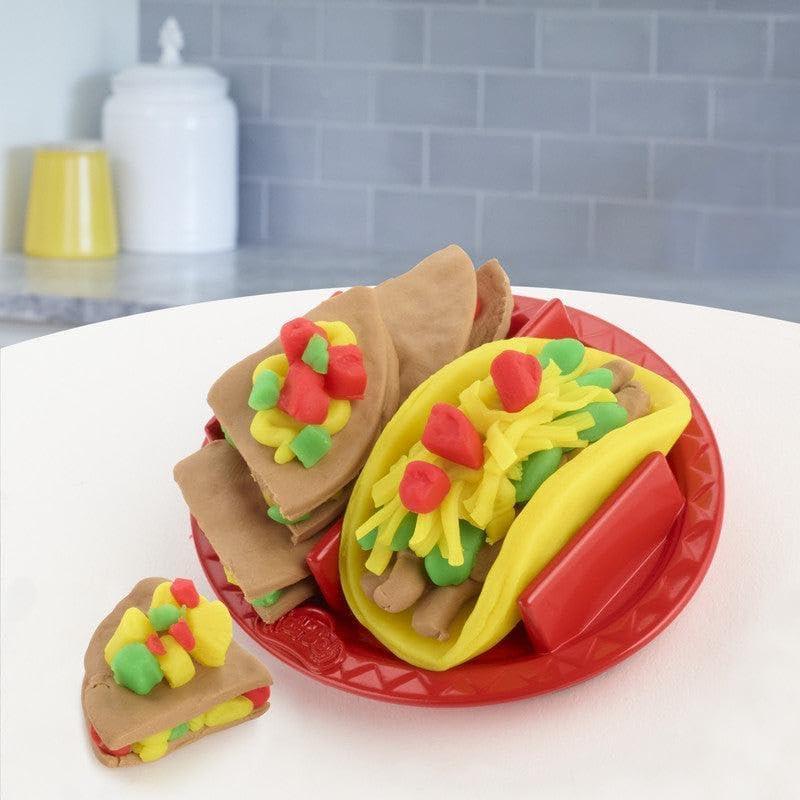 Juego de Comida Play-Doh Taco Time para Niños 3+ con 4 Colores