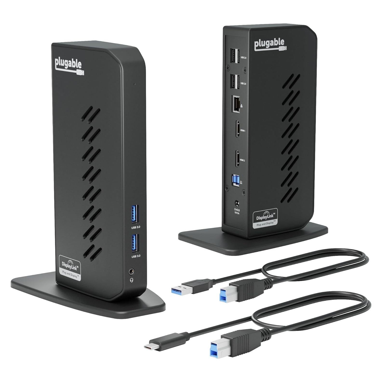 Estación de Acoplamiento Plugable UD-3900Z USB-C HDMI Dual