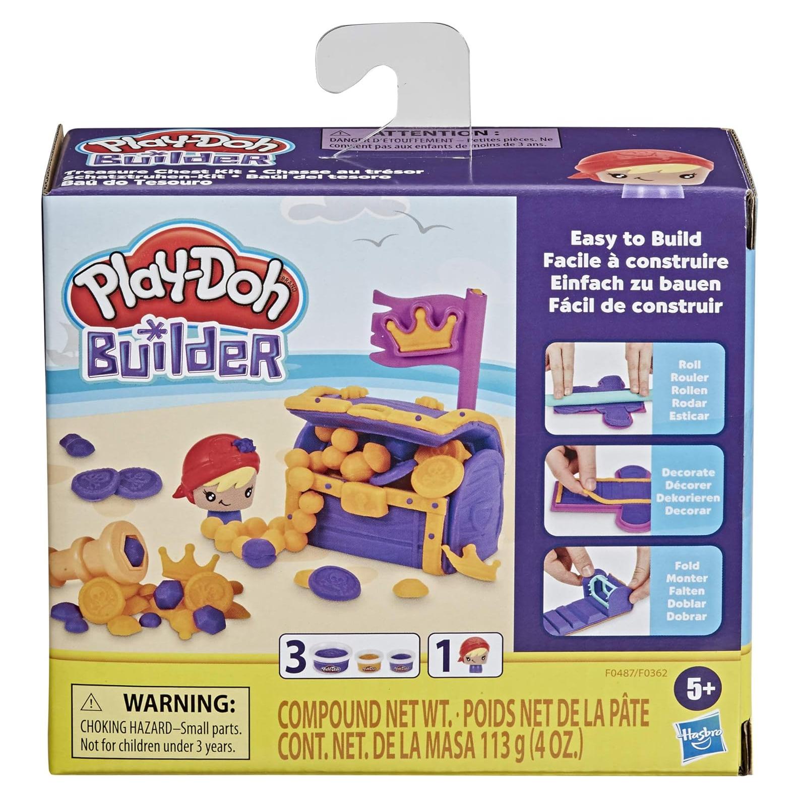 Kit Cofre del Tesoro Play-Doh 3D para Niños 5 Años+