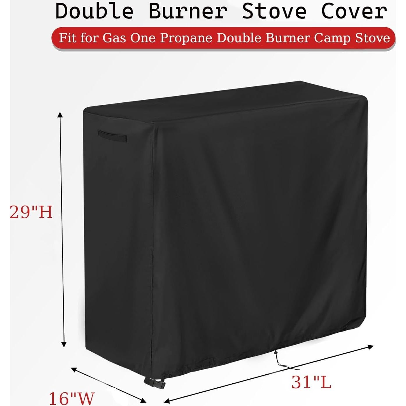 Cubierta Impermeable para Estufa Doble Quemador Aidetech 78.74x40.64x73.66 cm