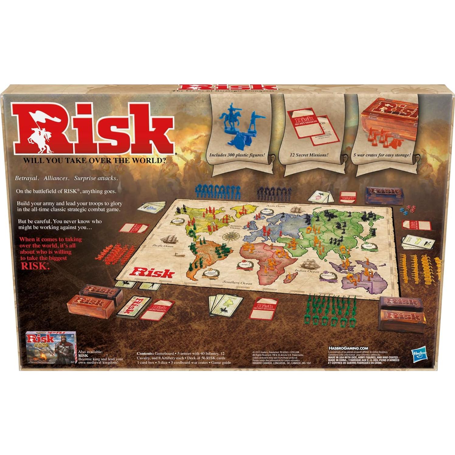 Juego de Mesa Risk Hasbro Estrategia 2-5 Jugadores