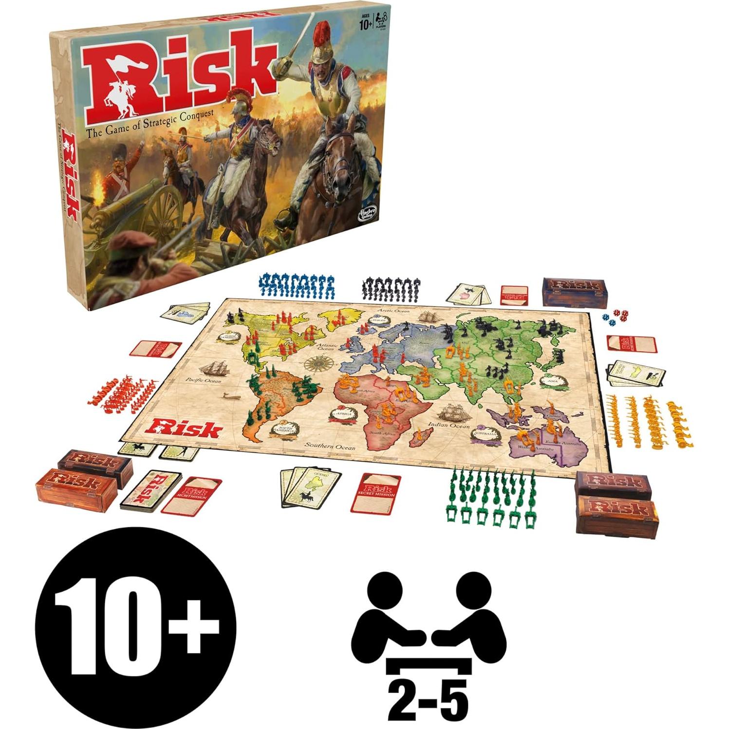 Juego de Mesa Risk Hasbro Estrategia 2-5 Jugadores