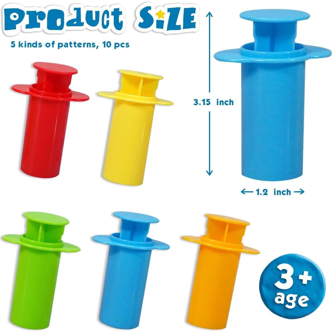 Set de 10 Extrusores de Masa Rimobul - Colores Variados