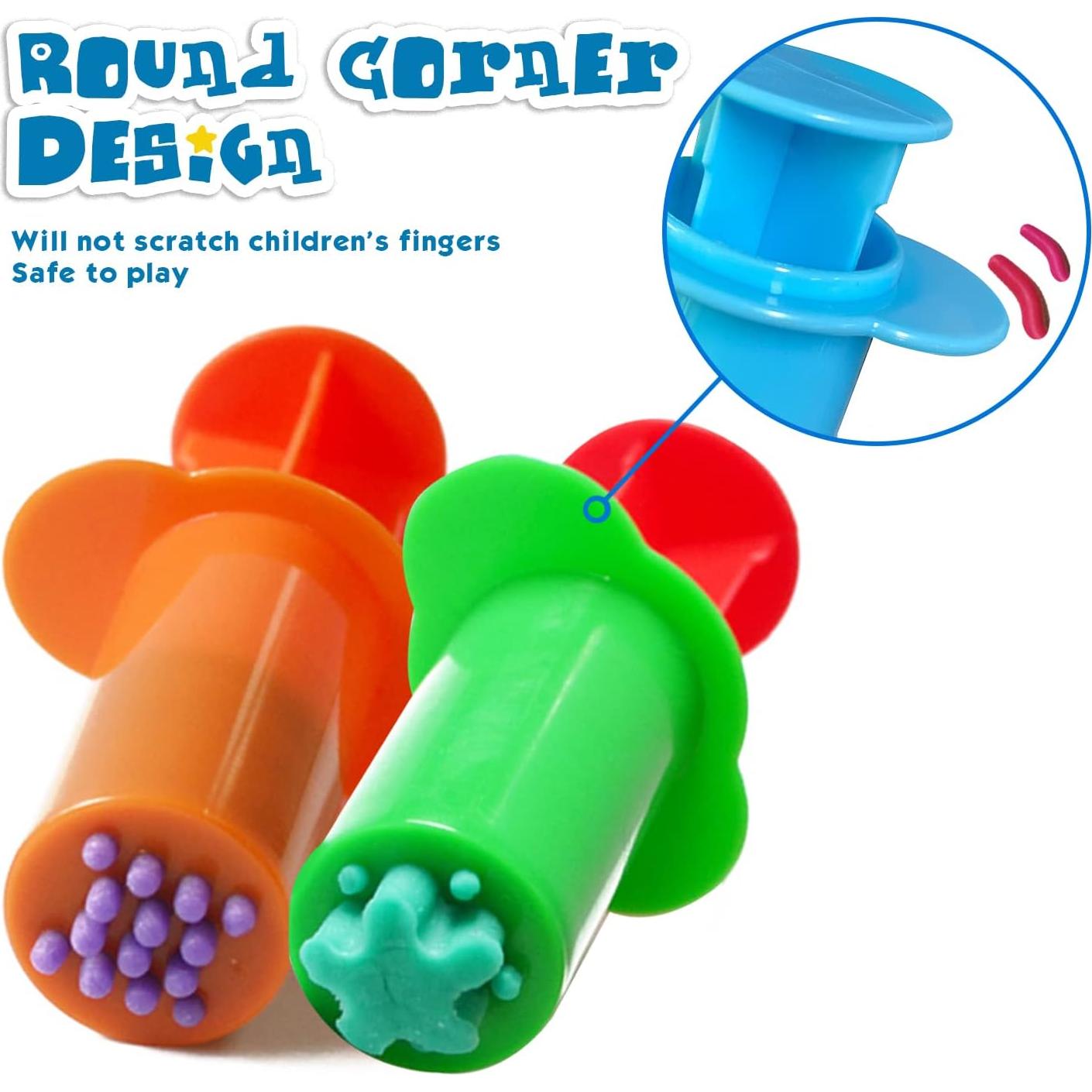 Set de 10 Extrusores de Masa Rimobul - Colores Variados