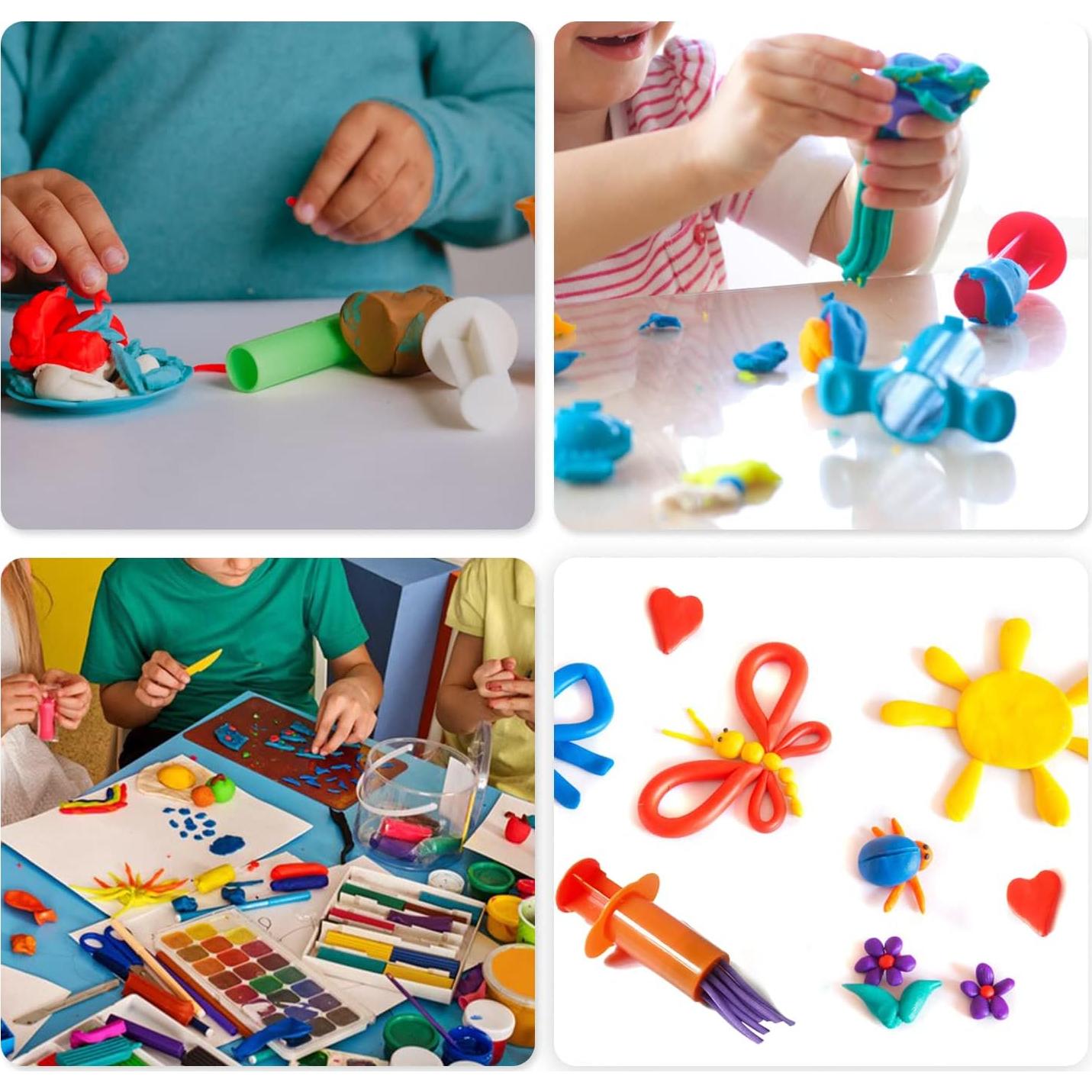 Set de 10 Extrusores de Masa Rimobul - Colores Variados