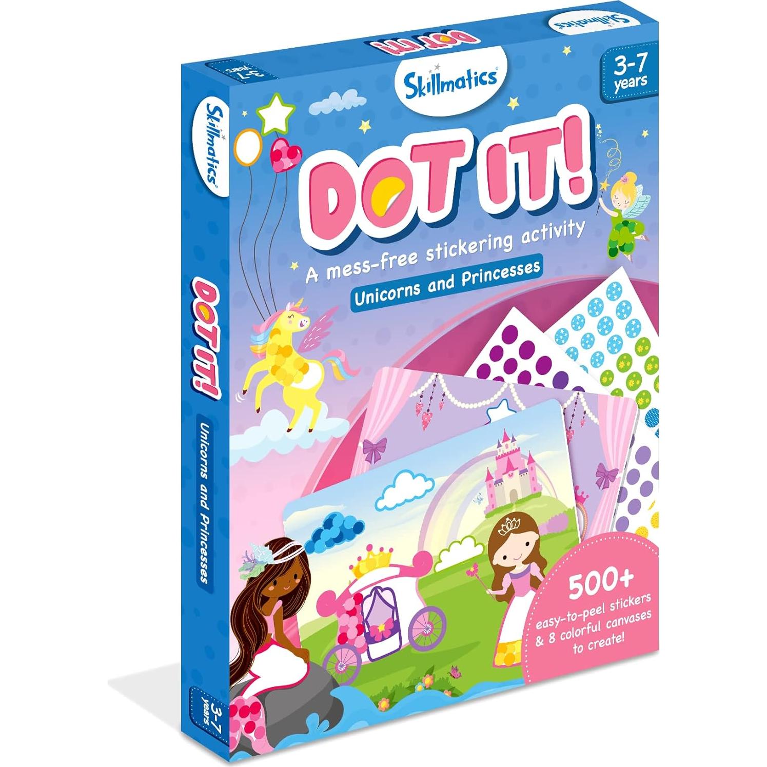 Kit de Arte con Stickers Skillmatics Unicornios y Princesas