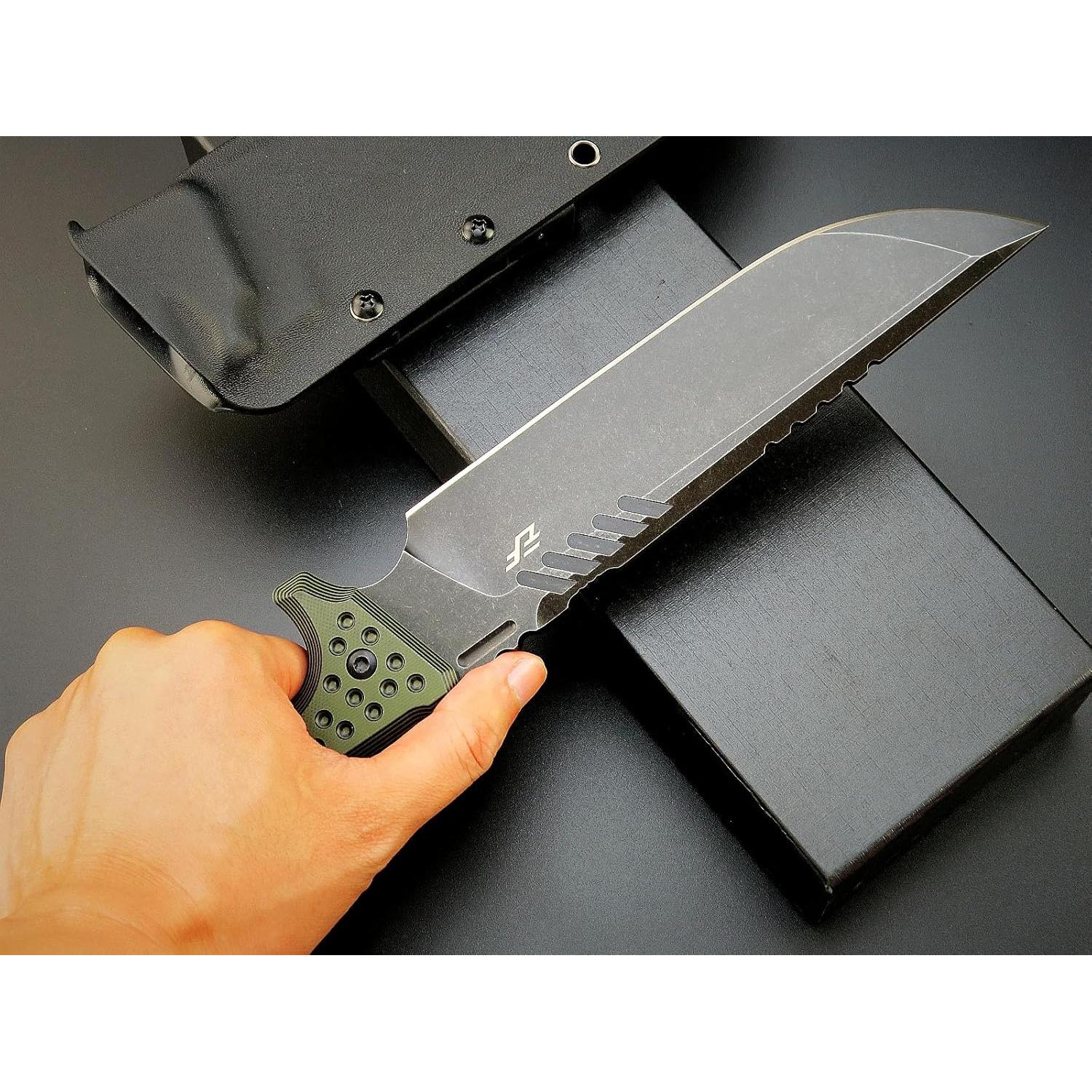 Cuchillo Fijo Eafengrow EF146 Acero Sleipner 19 cm Mango G10