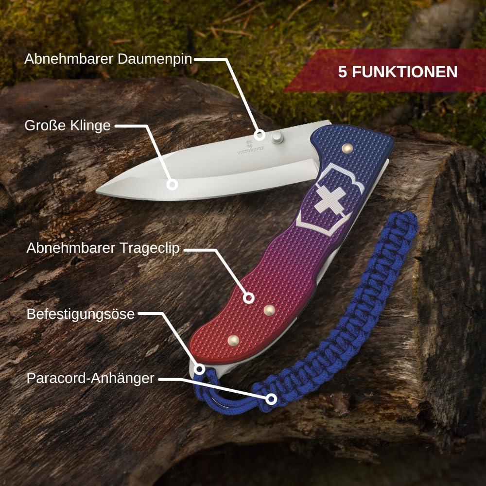 Cuchillo Suizo Victorinox Evoke Plegable 13.59cm Azul/Rojo