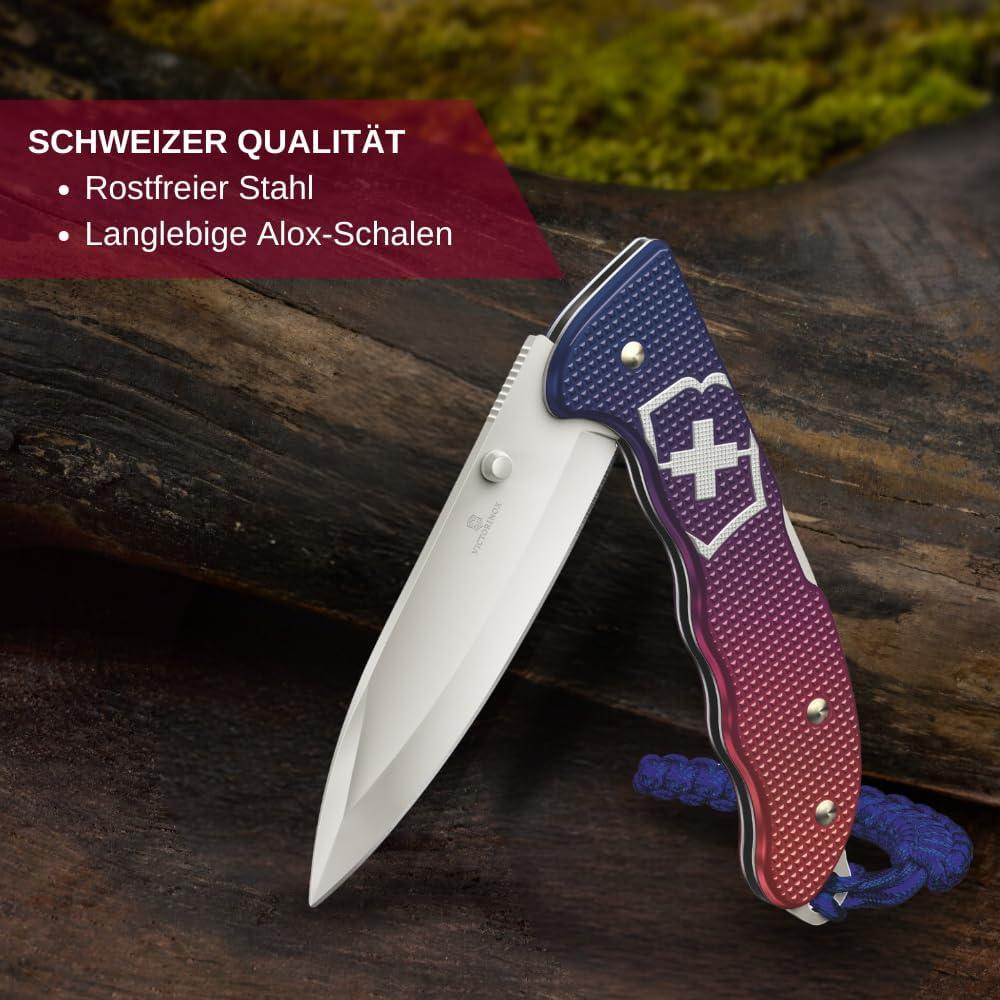 Cuchillo Suizo Victorinox Evoke Plegable 13.59cm Azul/Rojo