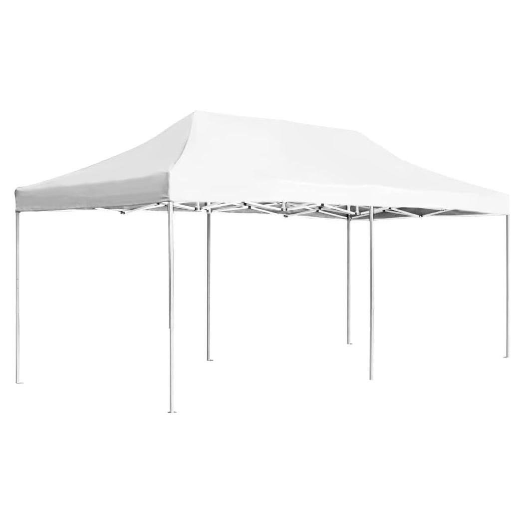 Carpa de Fiesta Plegable KCCKOM 5.4x3m Blanca Resistente al Agua