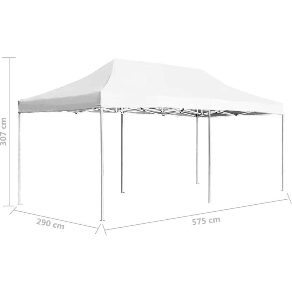 Carpa de Fiesta Plegable KCCKOM 5.4x3m Blanca Resistente al Agua