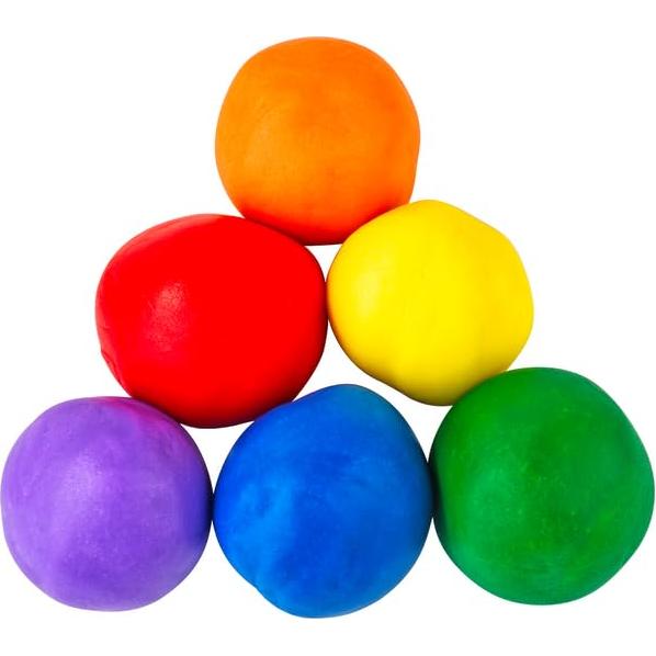 Masa de Jugar Sin Trigo y Gluten - 6 Colores Clásicos