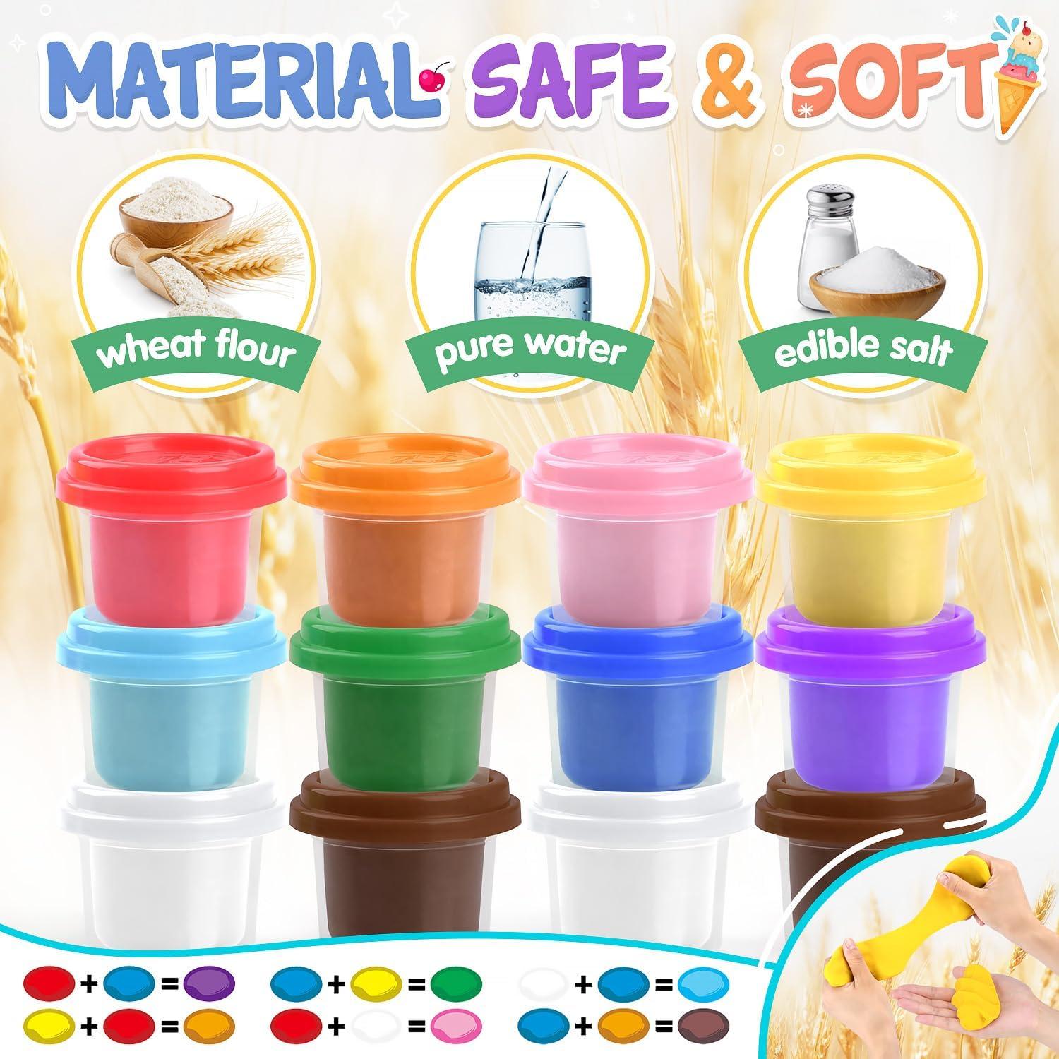 Carrito de Helados PLAY para Niños - Juguete de Masa 12 Latas