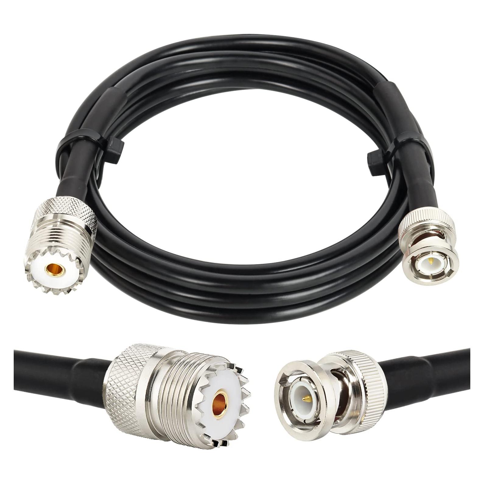 Cable Coaxial RG58 SO239 Hembra a BNC Macho 1.83 m XRDS-RF