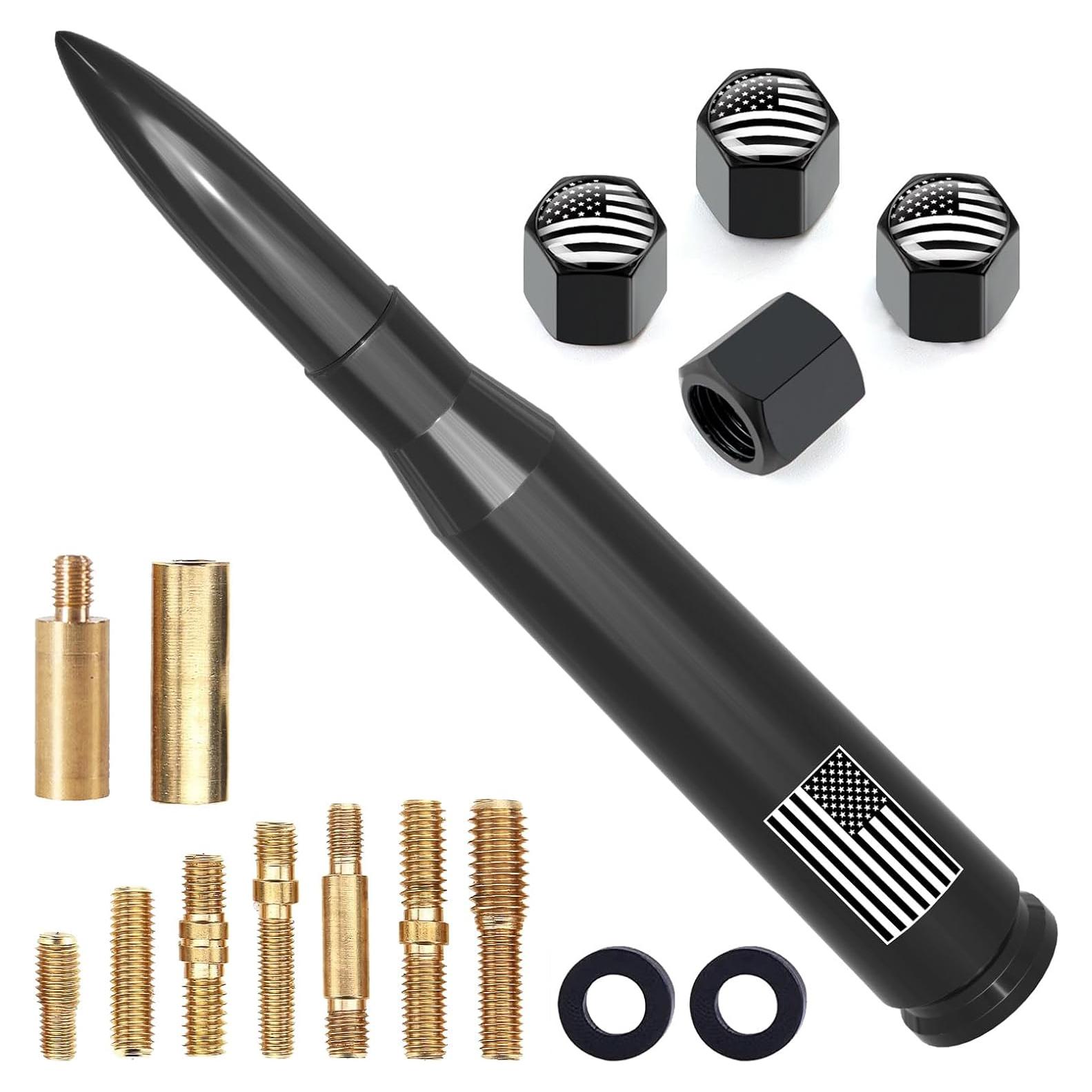 Antena de Camión Engirette 140 mm con Tapas de Válvula Americana