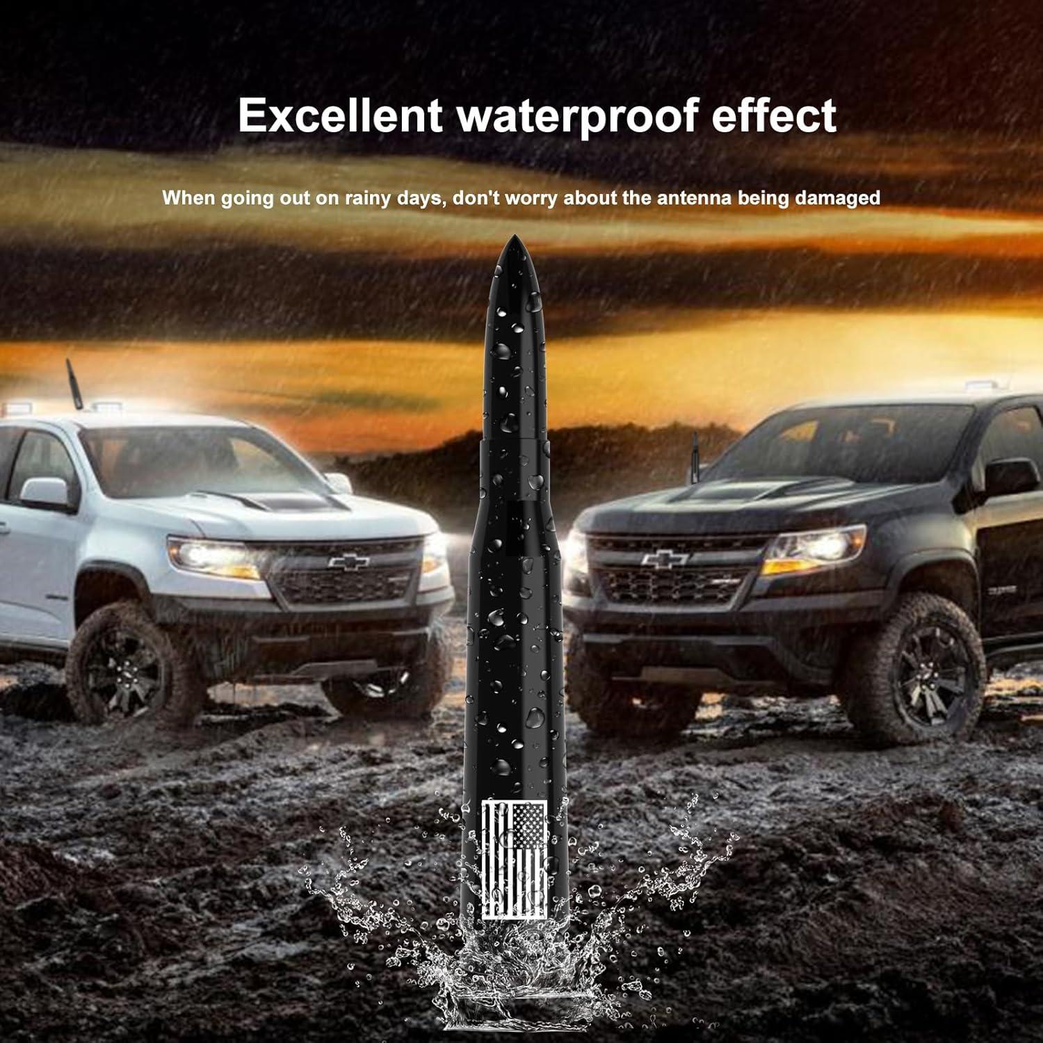 Antena de Camión Engirette 140 mm con Tapas de Válvula Americana