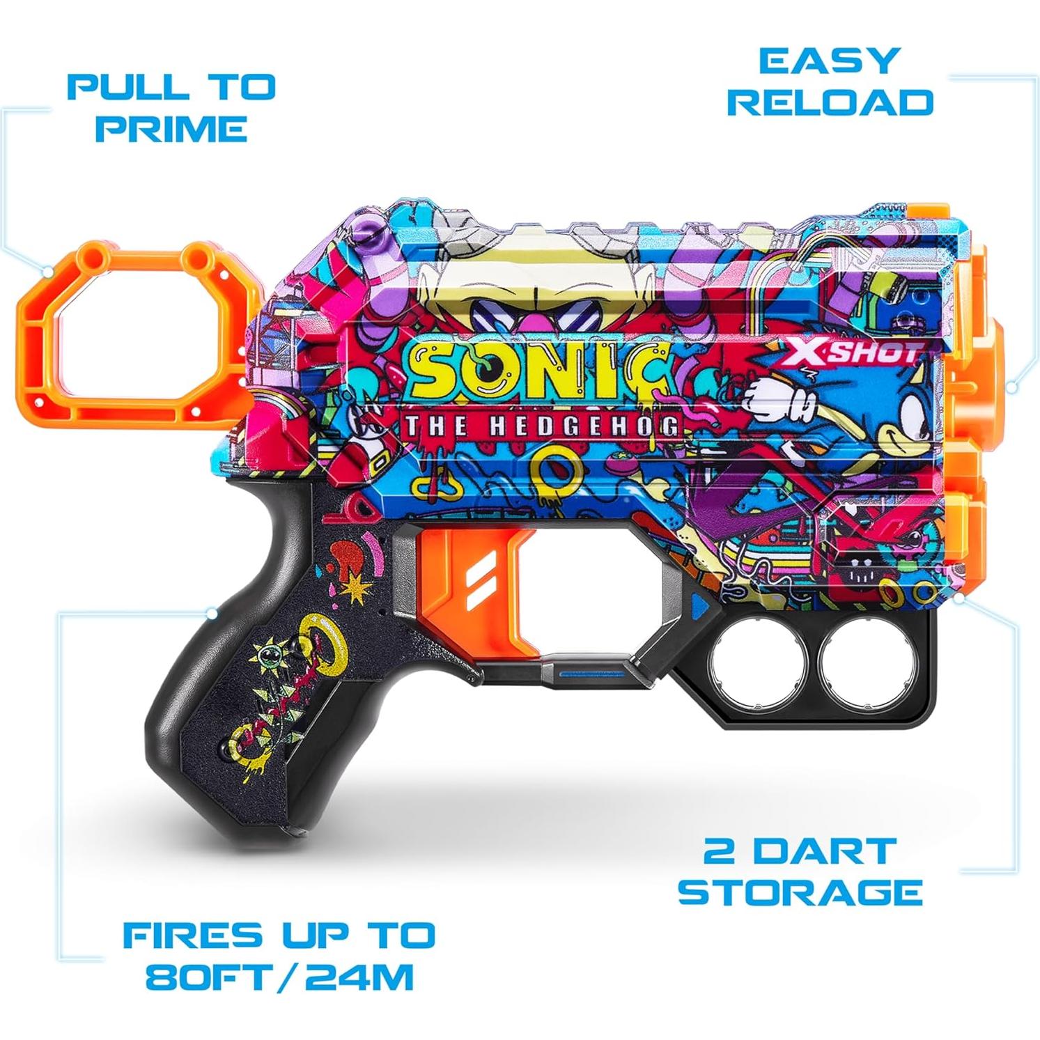 Lanzador X-Shot Skins Menace Robotnik 2 Dardos 27m