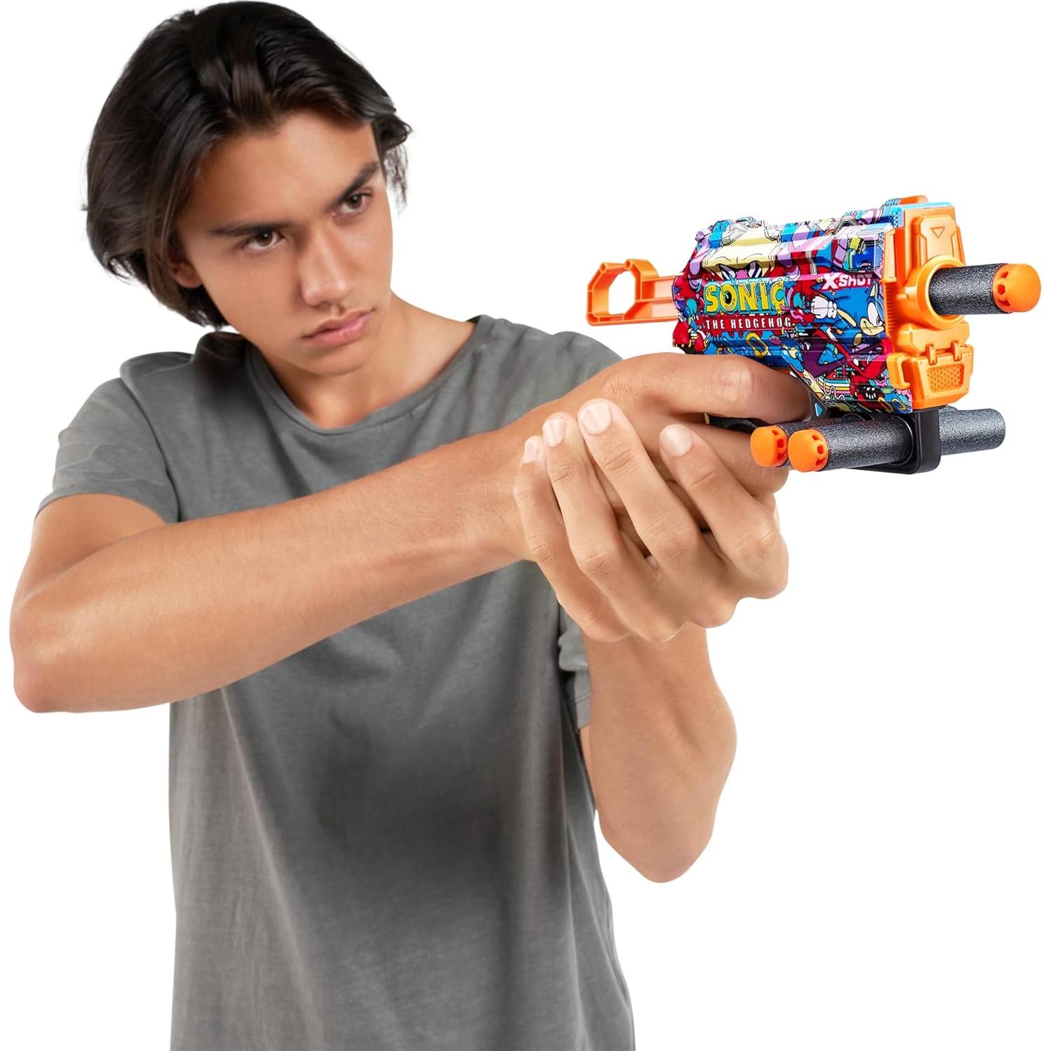 Lanzador X-Shot Skins Menace Robotnik 2 Dardos 27m