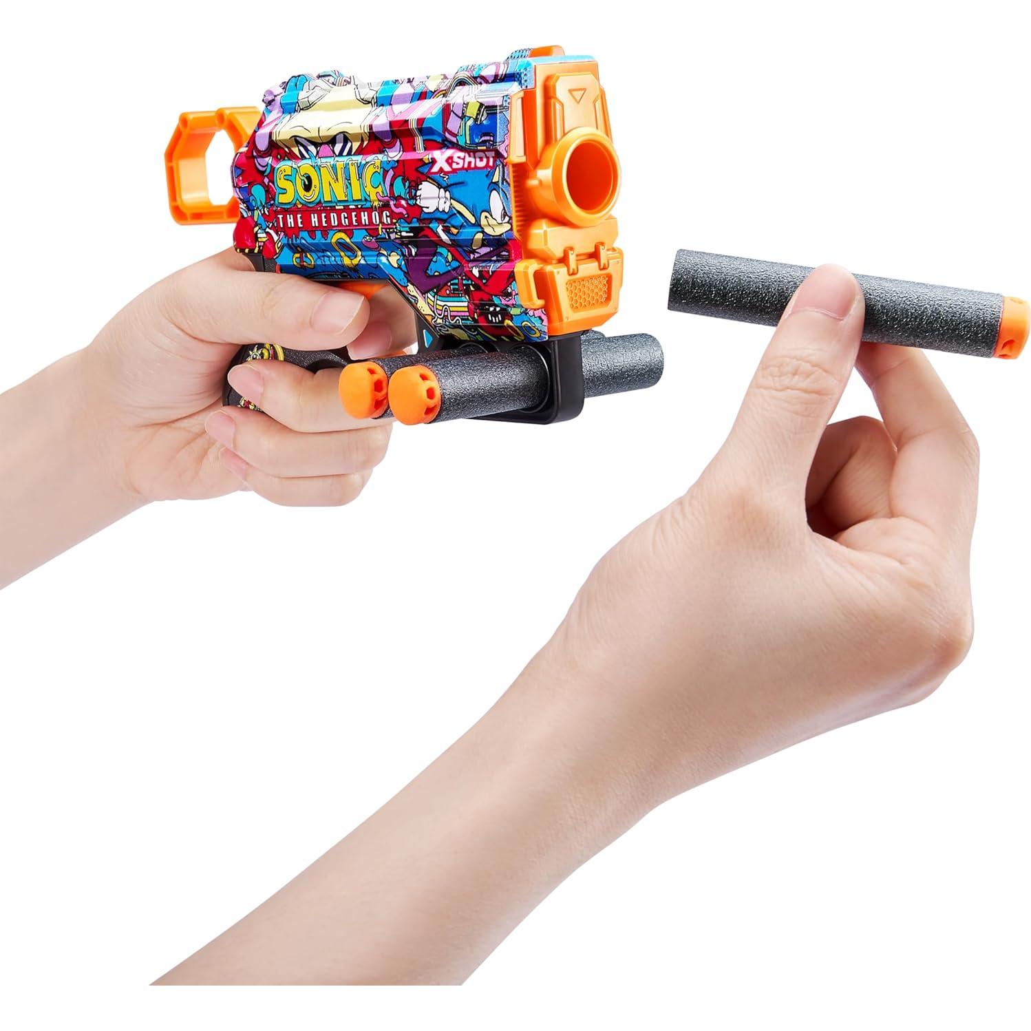 Lanzador X-Shot Skins Menace Robotnik 2 Dardos 27m