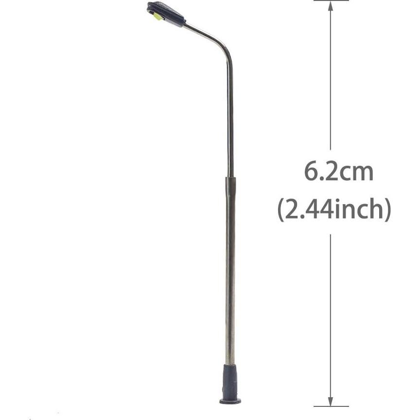 Poste de Luz LED Escala N Evemodel 10 Pcs 3V Blanco Cálido