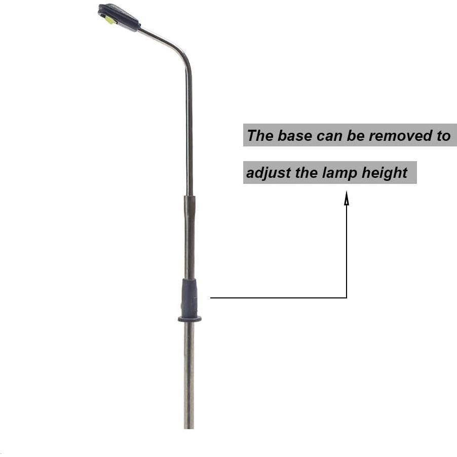 Poste de Luz LED Escala N Evemodel 10 Pcs 3V Blanco Cálido