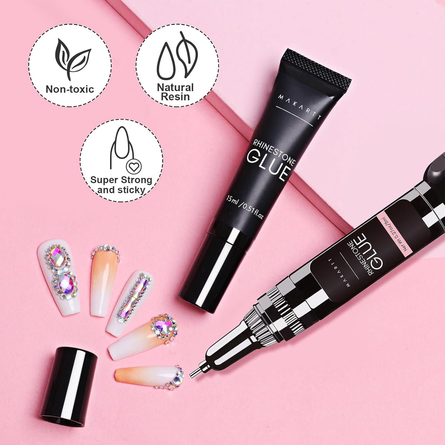 Conjunto de Pegamento para Piedras Preciosas Makartt 15ml + 8ml