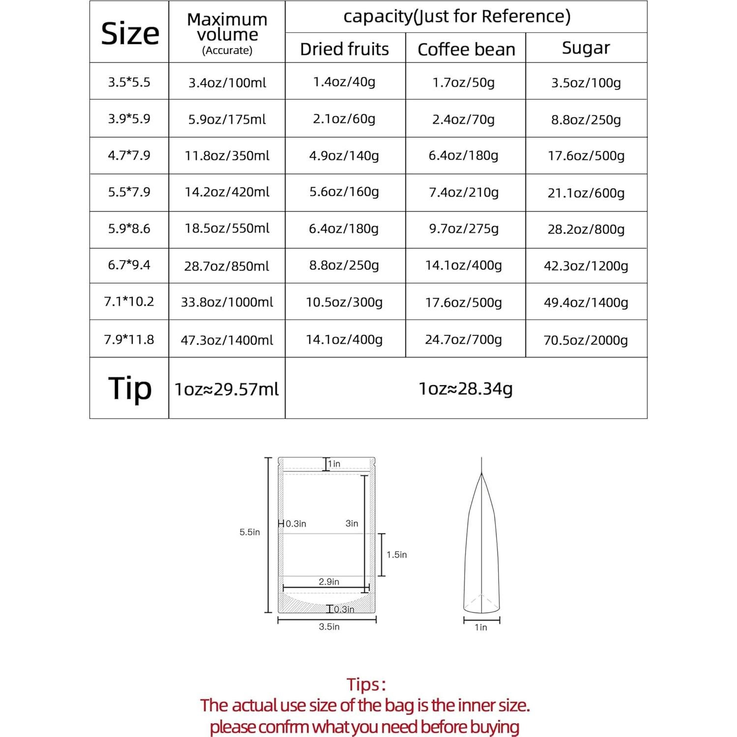 100 Bolsas Reutilizables de Papel Kraft Negro 8.89x13.97cm con Ventana