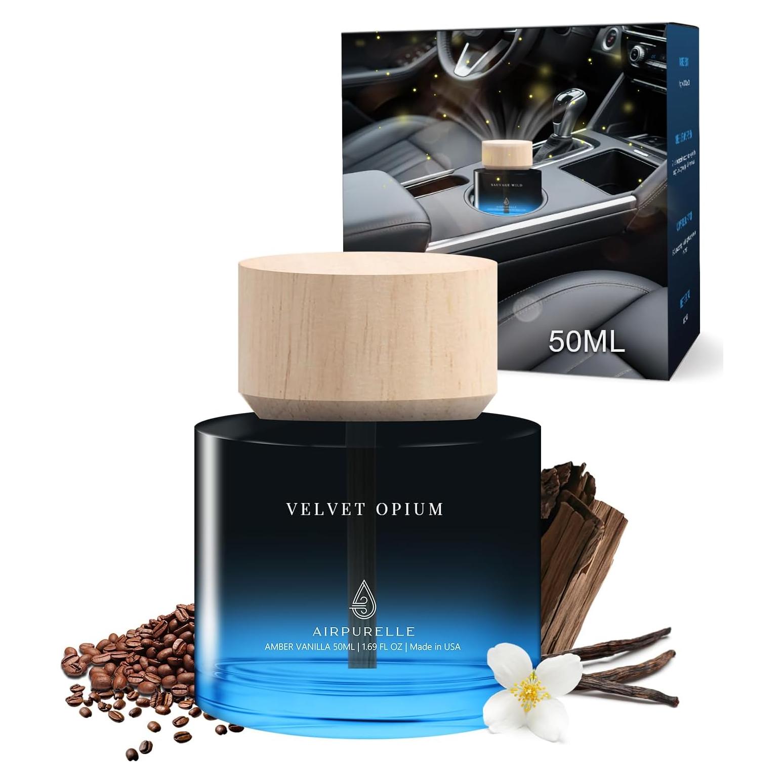 Ambientador de Auto Wellington Vainilla Ámbar 50ml Diseño Taza