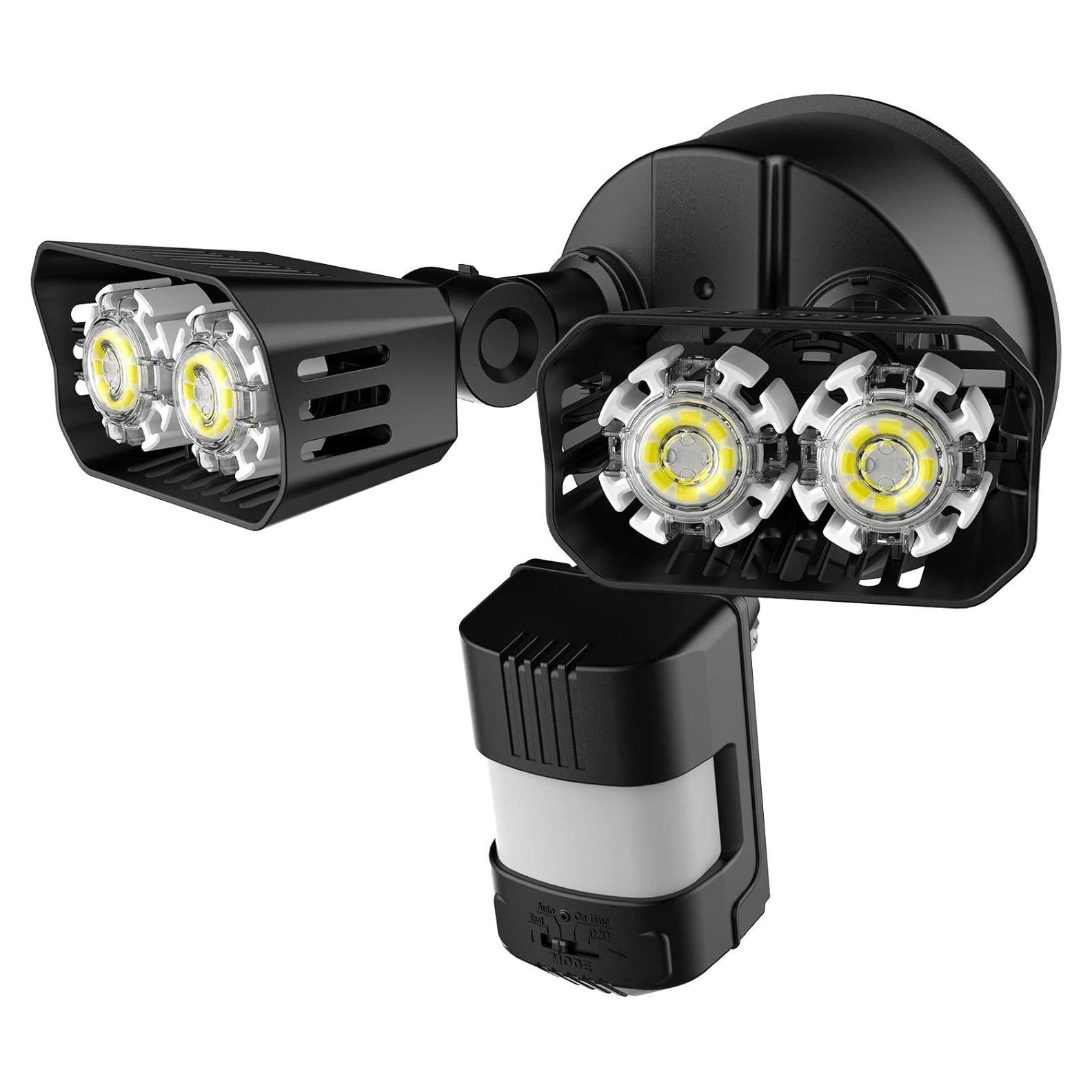 Luz de Seguridad LED SANSI 18W con Sensor de Movimiento IP65