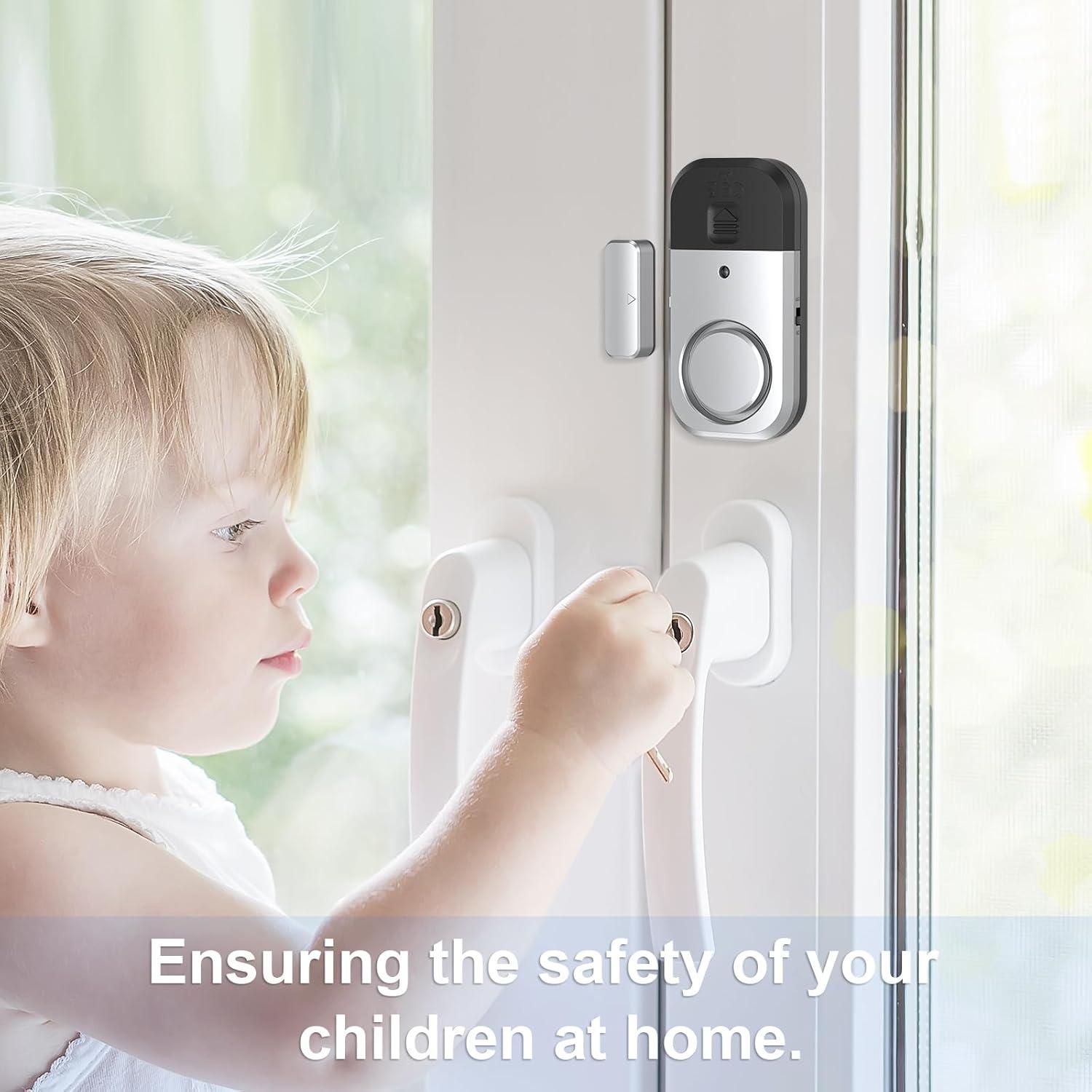 Alarmas para Puertas y Ventanas ANKOSHUN - 6 Paquete Gris