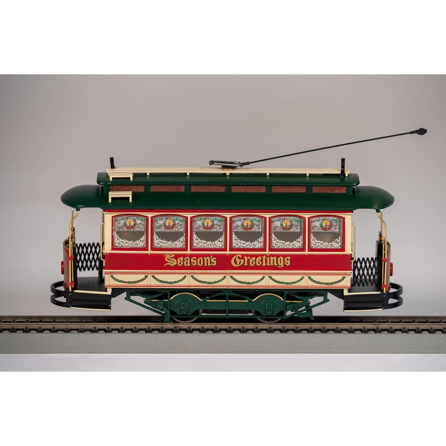 Tranvía Cerrado Navidad Bachmann Escala On30 Iluminado