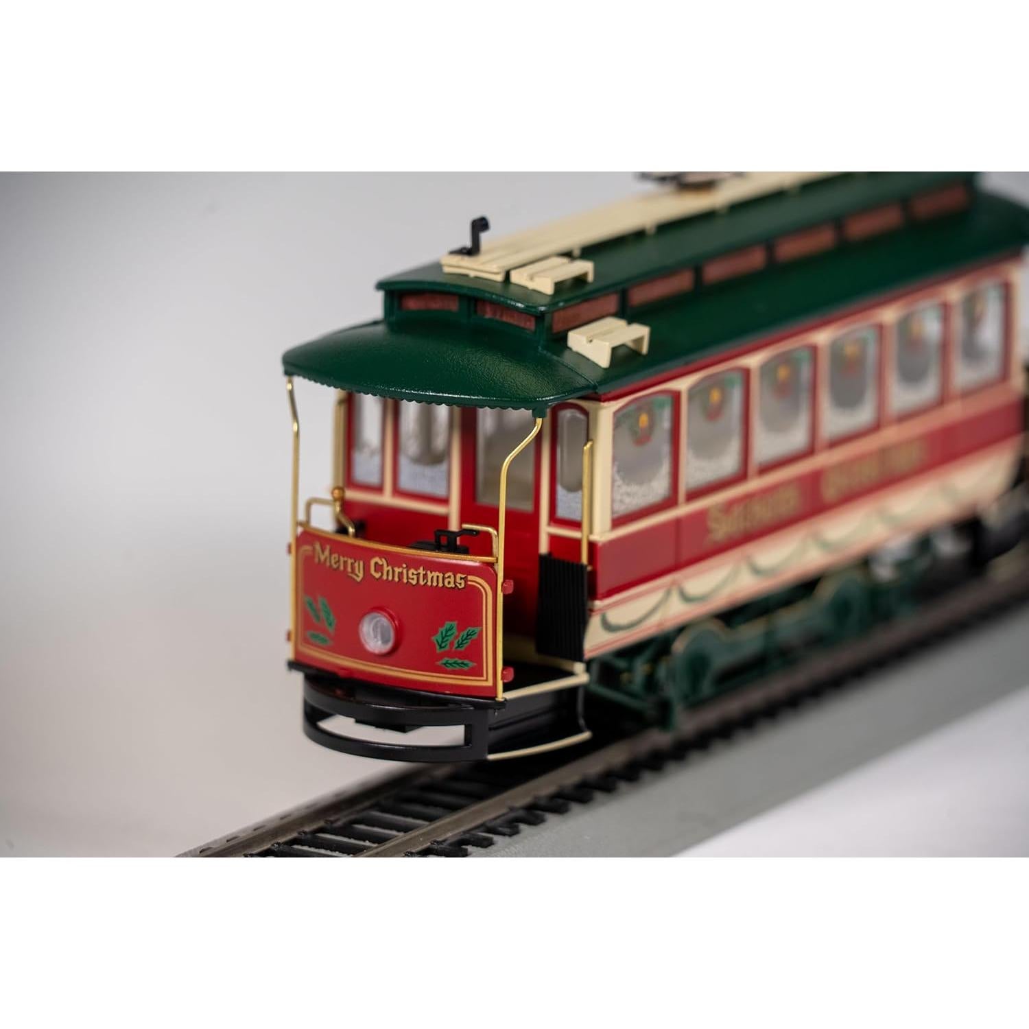 Tranvía Cerrado Navidad Bachmann Escala On30 Iluminado