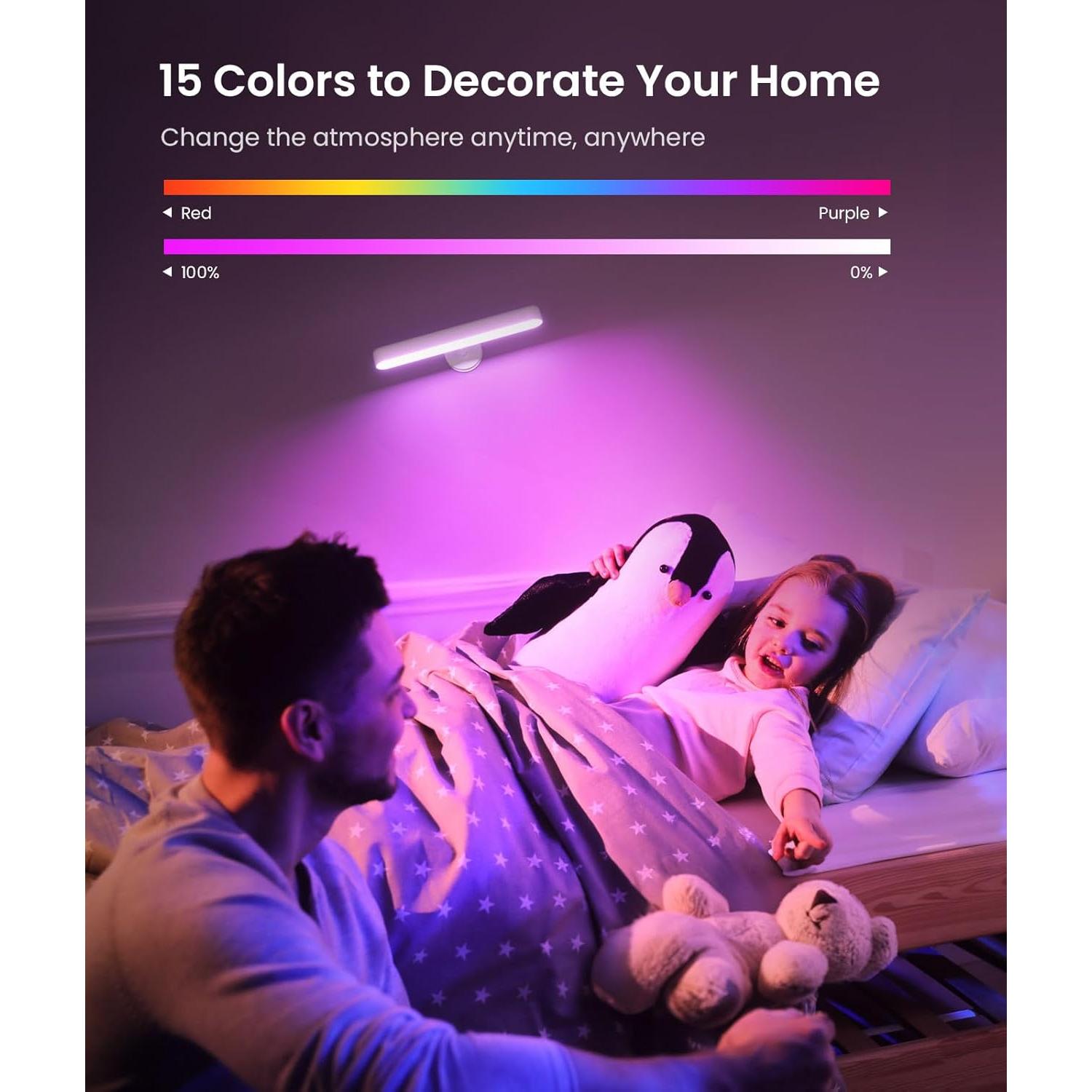 Aplique de Pared LED FULNIX Blanco 7500mAh Control Remoto