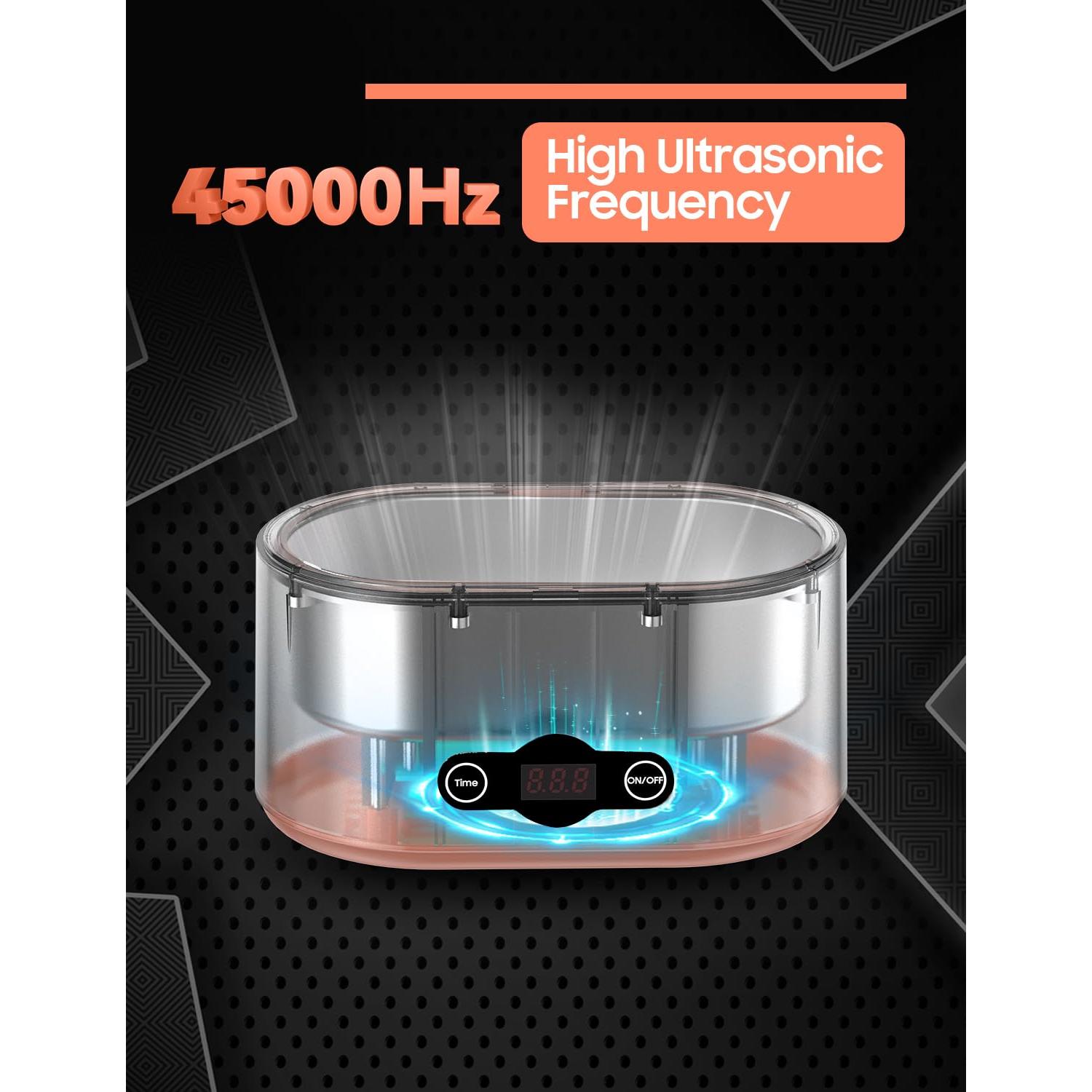 Limpiador ultrasónico RAOTOLY 600ML 45KHz 5 modos limpieza