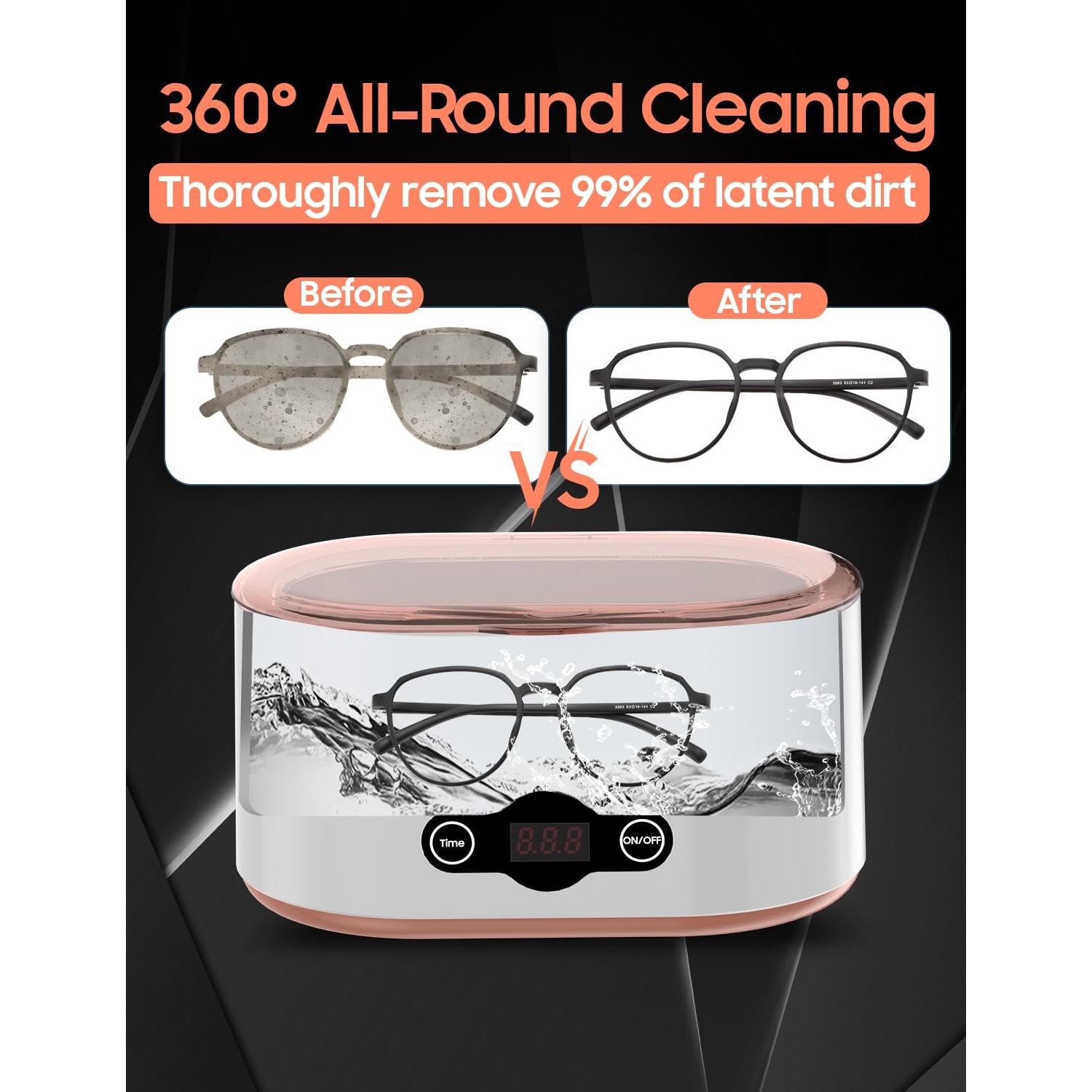 Limpiador ultrasónico RAOTOLY 600ML 45KHz 5 modos limpieza