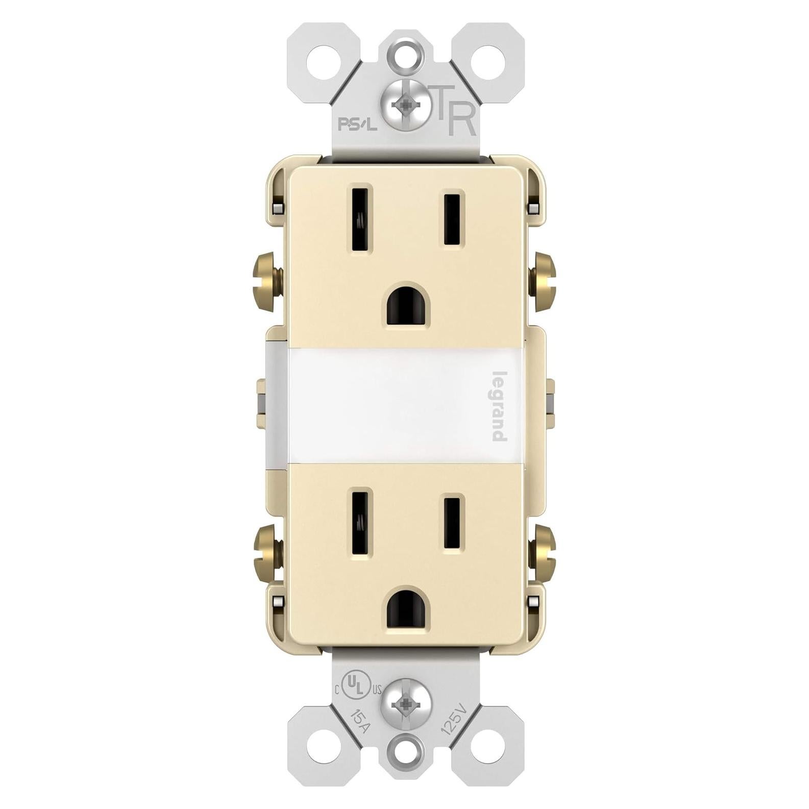 Toma de Luz Nocturna LED Legrand NTL885TRLACC6 15A Almendra