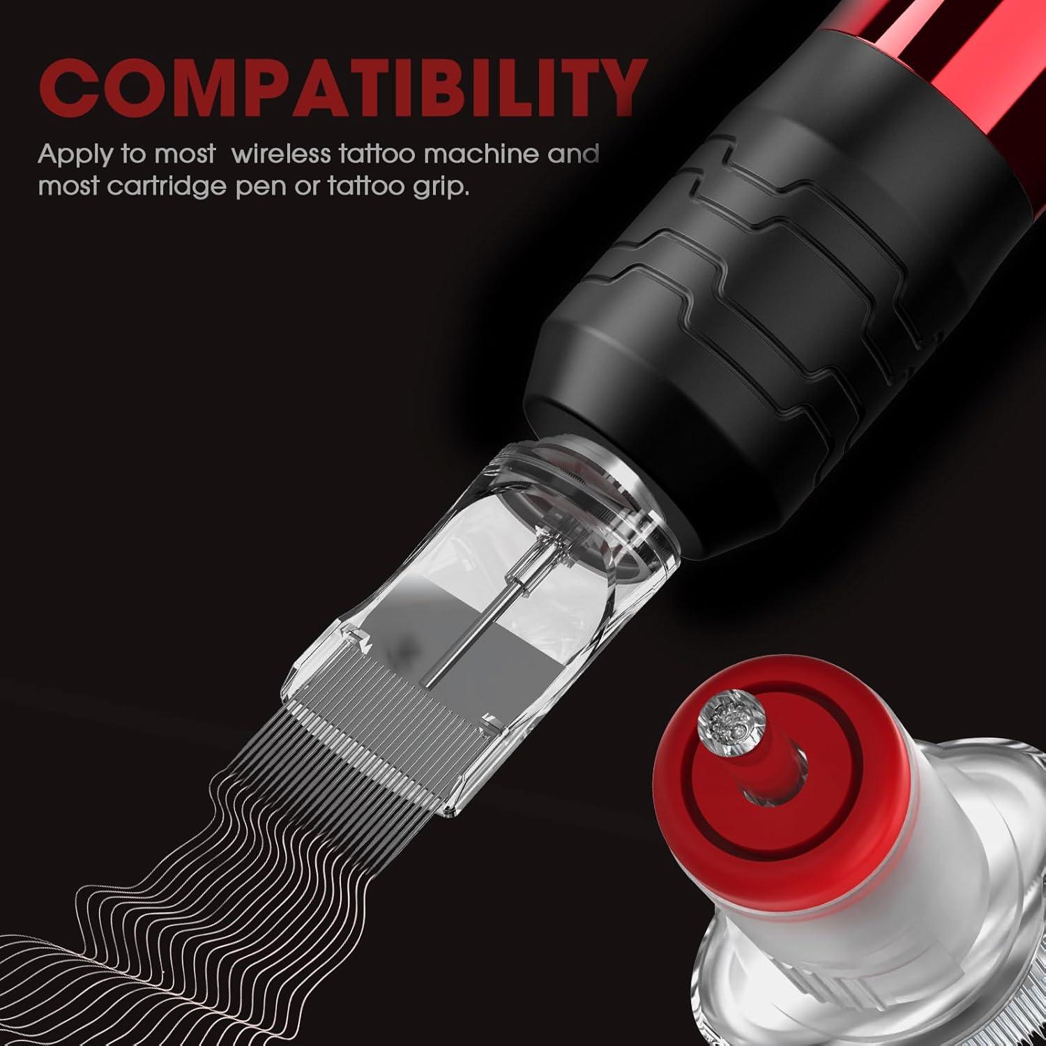 Agujas de Cartucho para Tatuaje EZ EPIC 8Pcs #10 Magnum Curvado