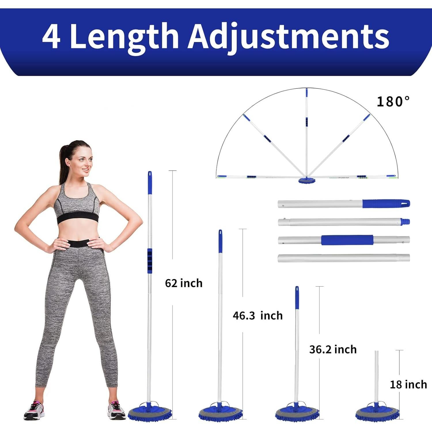 Kit de Lavado de Autos Wontolf con Mango Largo 157cm