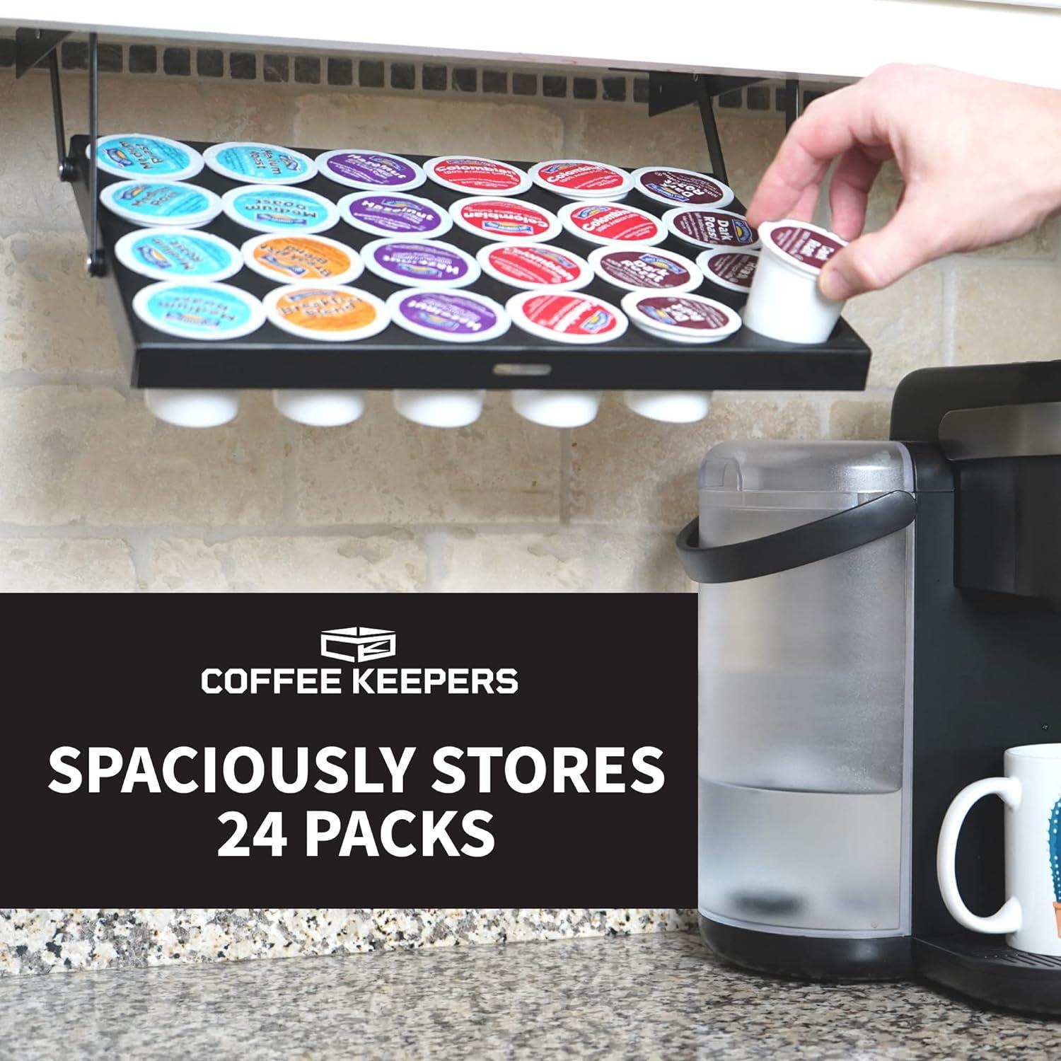 Soporte para K-Cup bajo gabinete Coffee Keepers - 24 cápsulas