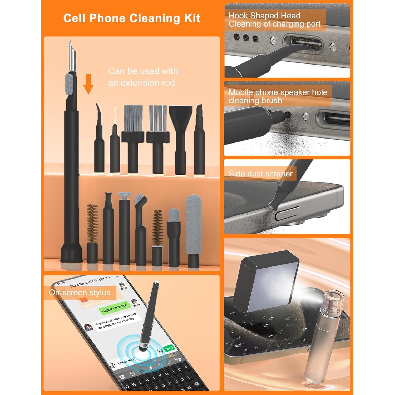 Kit de limpieza 32 en 1 UNNGEIGEI para dispositivos electrónicos