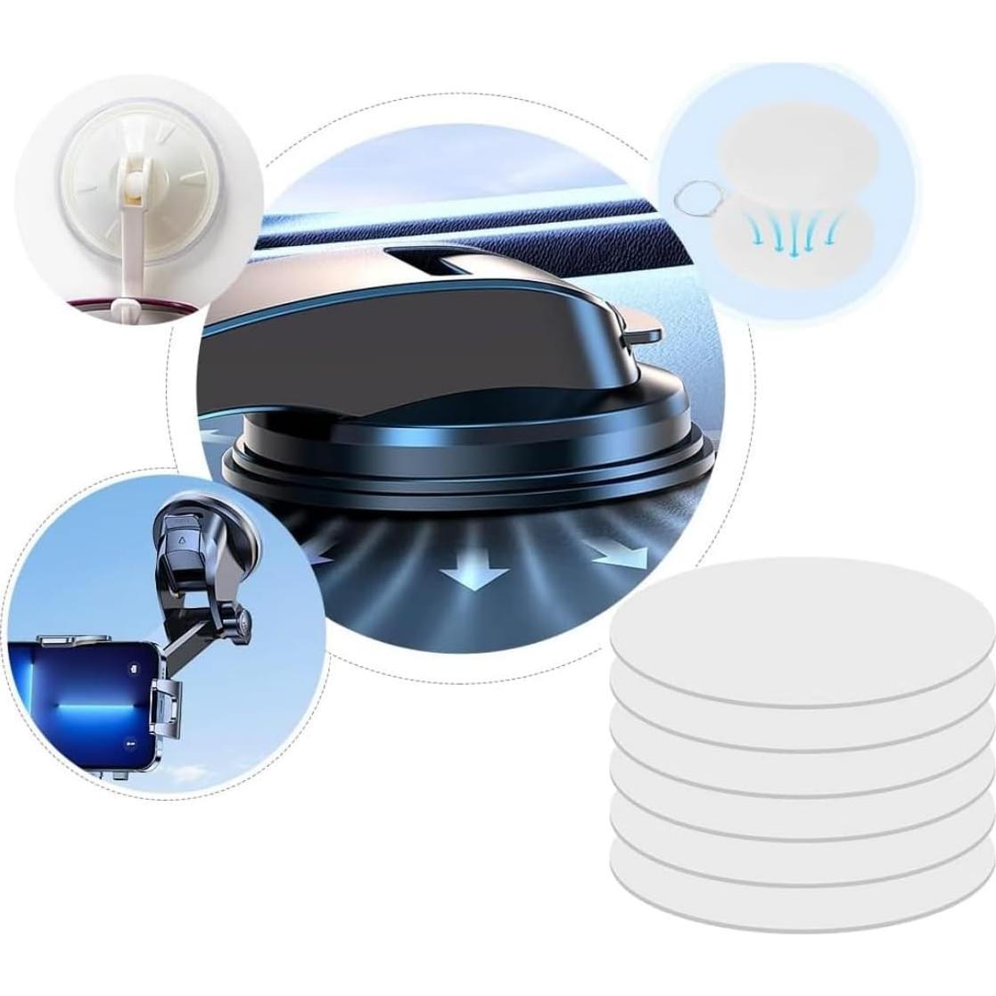 8 PCS Disco Adhesivo Doble Cara 80mm MGQFY para Montaje