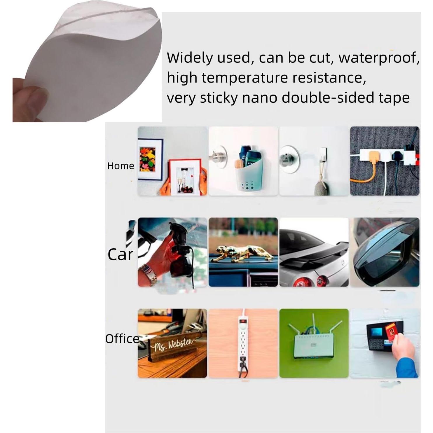 8 PCS Disco Adhesivo Doble Cara 80mm MGQFY para Montaje