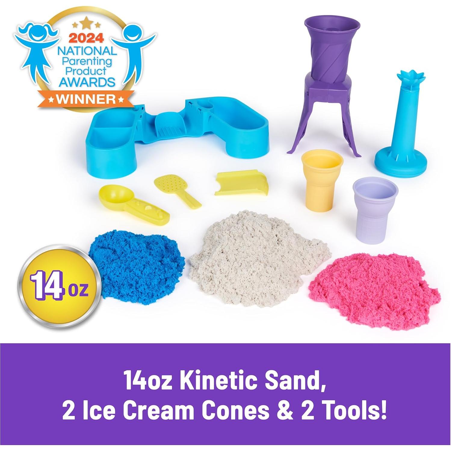 Kinetic Sand Estación de Helados 400g con Conos y Herramientas