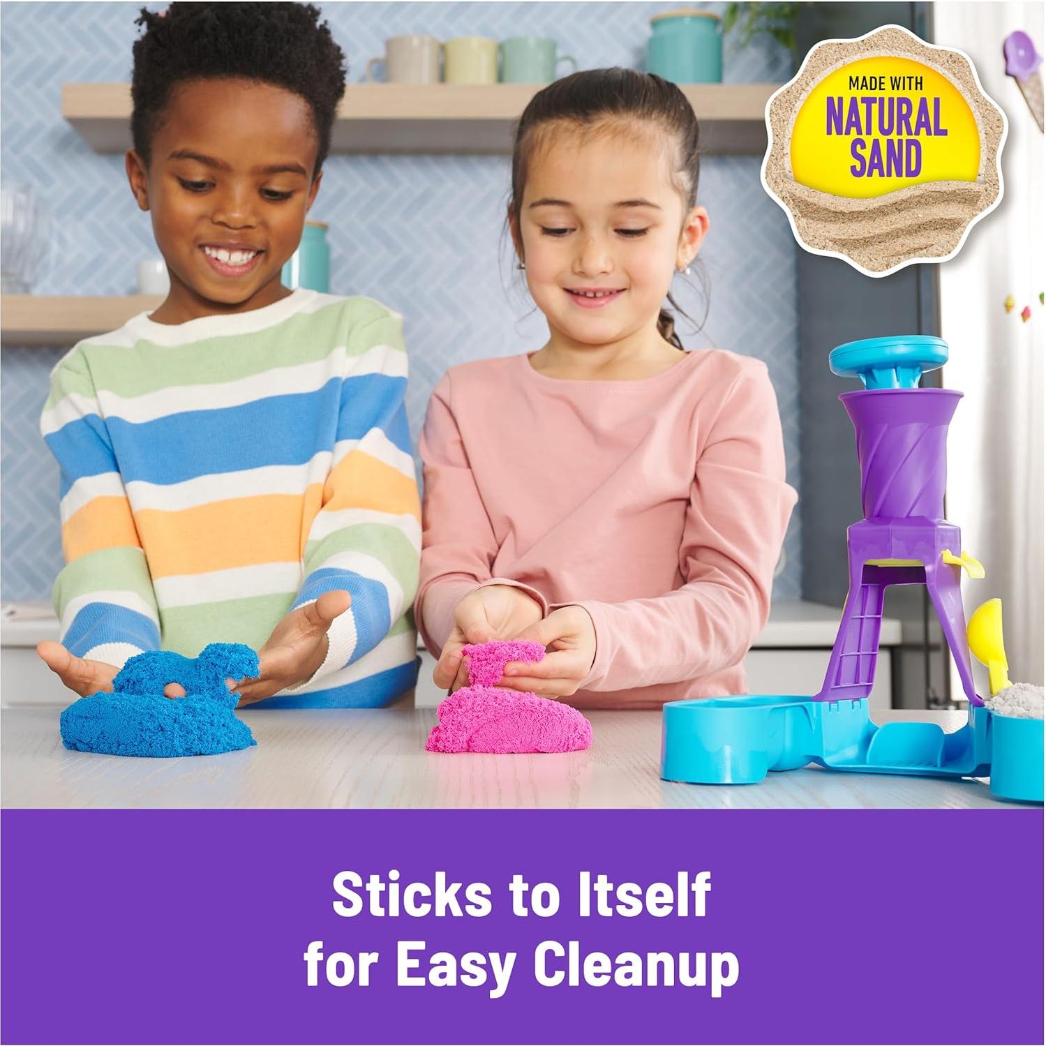 Kinetic Sand Estación de Helados 400g con Conos y Herramientas