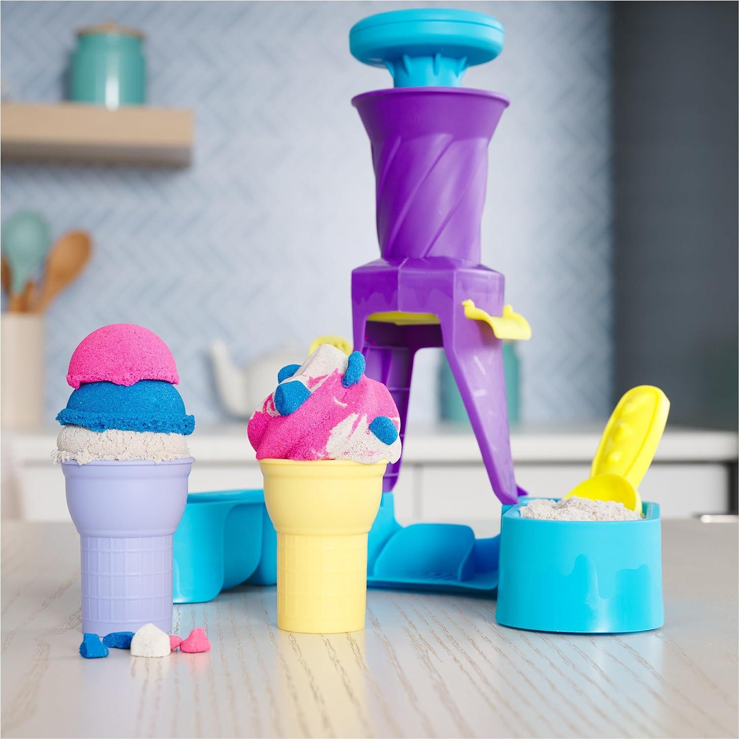 Kinetic Sand Estación de Helados 400g con Conos y Herramientas